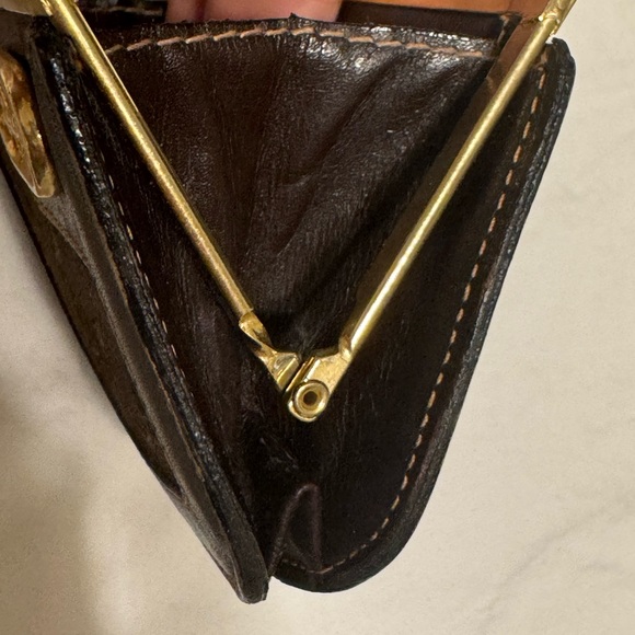 Celine Authentic Brown and Gold Coin Purse - Picture 7 of 8